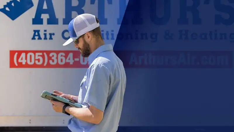 Old Air Conditioner with Arthur Heating & Air